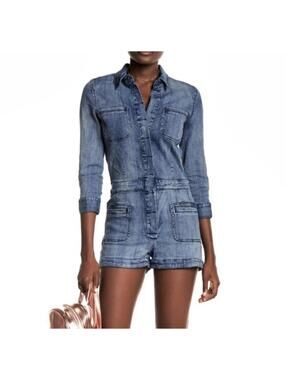 Pistola -denim short jumpsuit-size xs